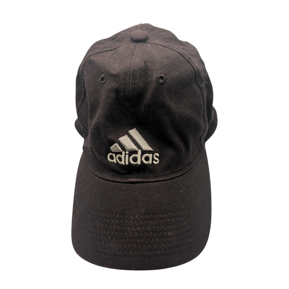 Adidas Hat Men L/XL Black Climalite Baseball Cap Cotton Spandex Embroidered Logo